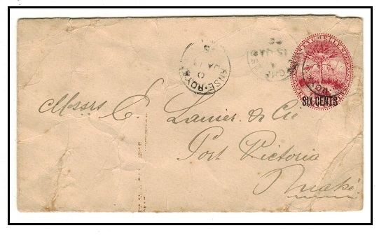 SEYCHELLES - 1901 6c on 8c carmine PSE (crease faults) used at ANSE ROYALE. H&G 5a.