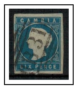 SIERRA LEONE - 1869 6d Gambia 
