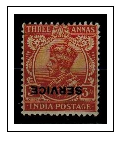 INDIA - 1911 3a orange 