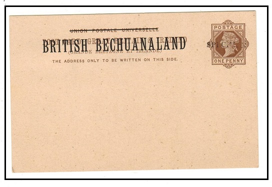 BECHUANALAND - 1888 1d brown PSC hand stamped SPECIMEN. H&G 4.
