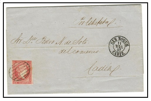 GIBRALTAR - 1857 4c 