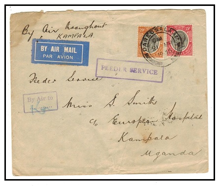 TANGANYIKA - 1935 35c rate airmail 