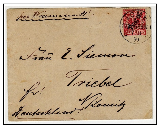 TOGO - 1899 10pfg rate cover to Germany used at LOME.