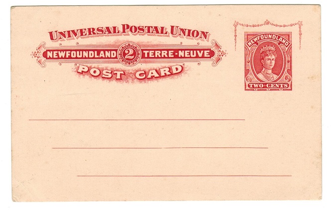 NEWFOUNDLAND - 1911 2c red PSC unused.  H&G 10.