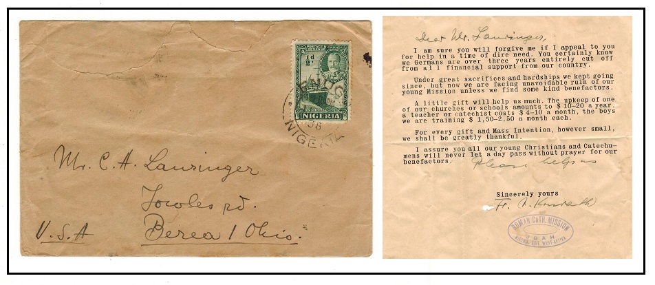 NIGERIA - 1936 1/2d 