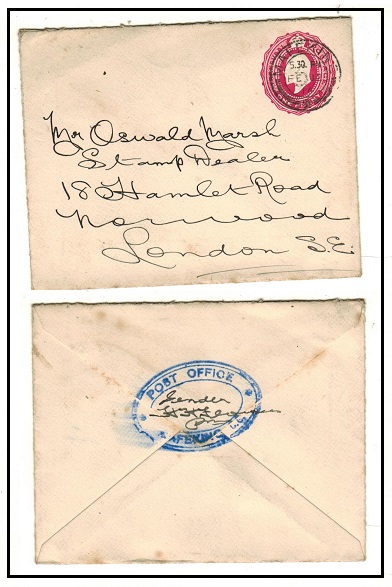 BECHUANALAND - 1902 1d rose PSE of Transvaal used at MAFEKING. A scarce Inter-Provincial use.