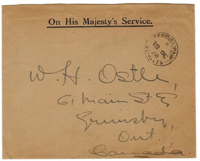ST.KITTS - 1928 stampless 
