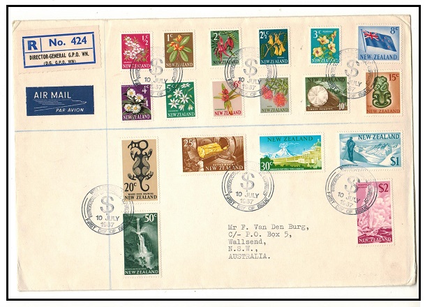 NEW ZEALAND - 1967 illustrated definitive first day cover used at WELLINGTON.