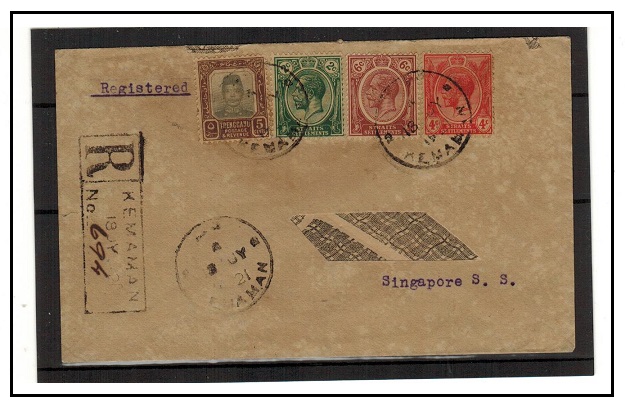 MALAYA - 1921 registered 