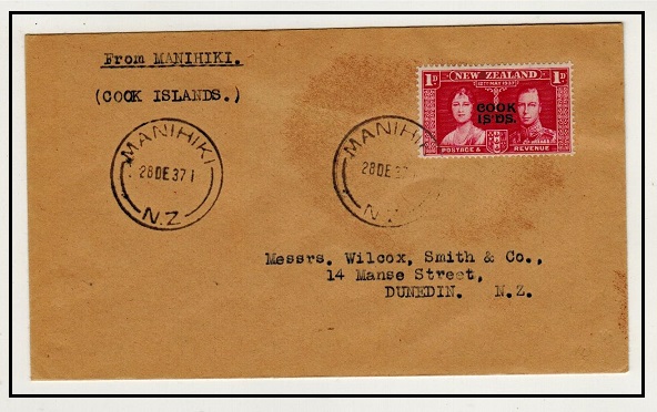 COOK ISLANDS - 1937 1d 
