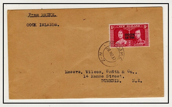 COOK ISLANDS - 1937 1d 