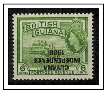 BRITISH GUIANA - 1966 6c green 