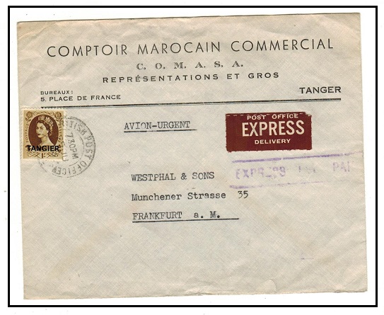 MOROCCO AGENCIES - 1956 1/- commercial 
