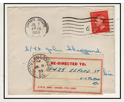 CANADA - 1953 local cover with 
