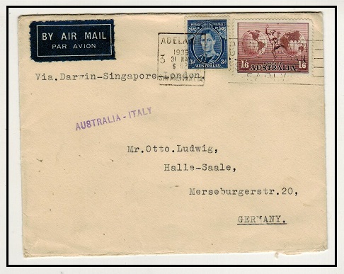 AUSTRALIA - 1939 1/9d rate 