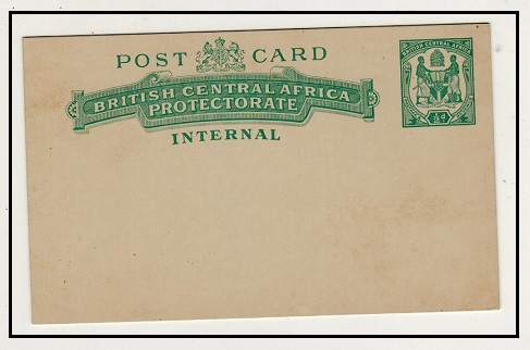 NYASALAND - 1898 1/2d green PSC unused.  H&G 6.