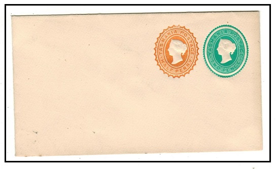 TASMANIA - 1892 1/2d + 2d 