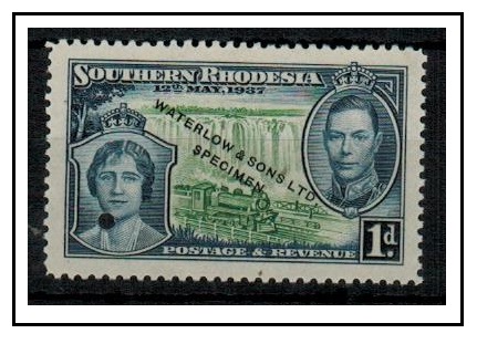 SOUTHERN RHODESIA - 1937 1d 