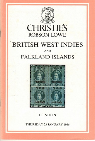 FALKLAND ISLANDS - Robson Lowe auction catalogue of Falkland Islands.