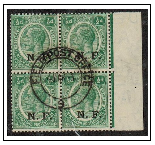 TANGANYIKA - 1916 1/2d green 