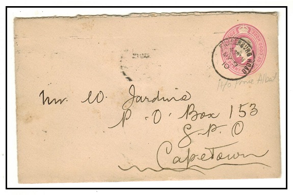 CAPE OPF GOOD HOPE - 1903 1d pink PSE used locally at FRASERBURG ROAD.  H&G 5b.