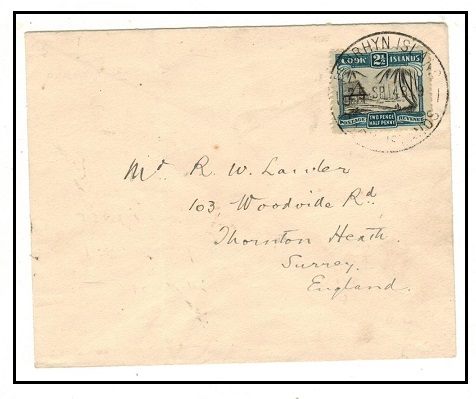 PENRHYN - 1948 2 1/2d rate cover to UK.