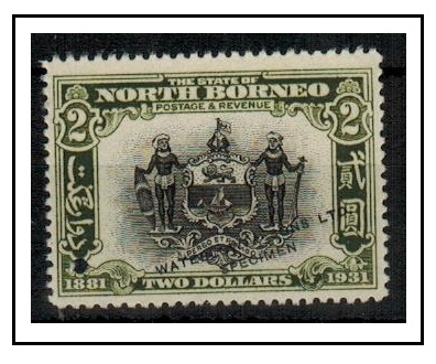 NORTH BORNEO - 1931 $2 