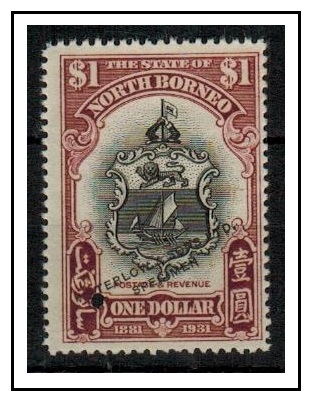 NORTH BORNEO - 1931 $1 