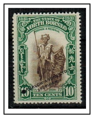 NORTH BORNEO - 1931 10c 