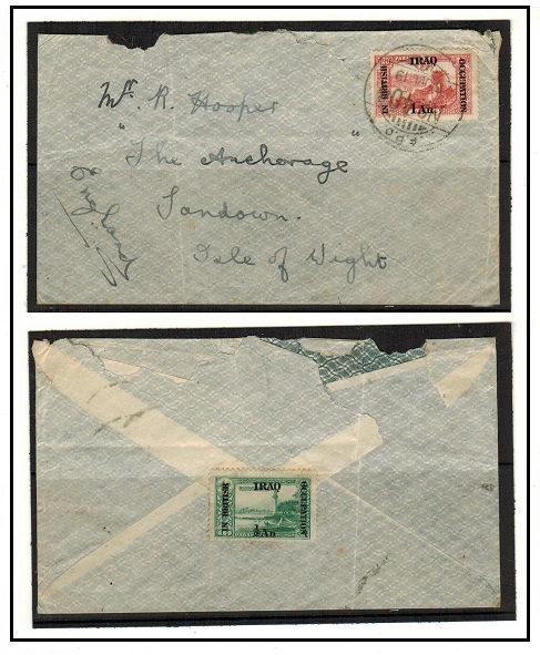 IRAQ - 1919 cover to UK used at F.P.O./No.40.