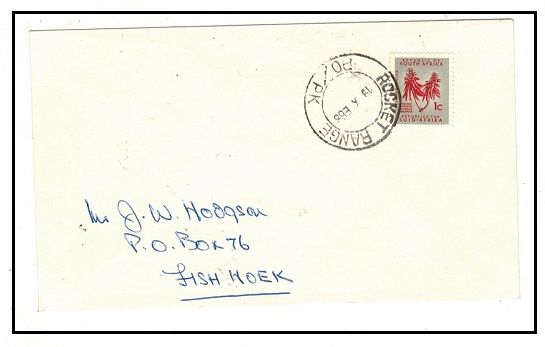 SOUTH AFRICA - 1968 1c rate local cover used at ROCKET RANGE/PO/PK.