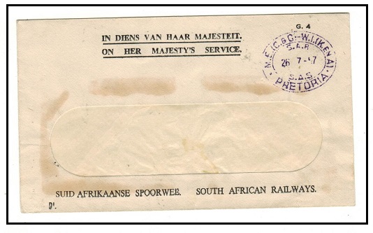 SOUTH AFRICA - 1957 use of 