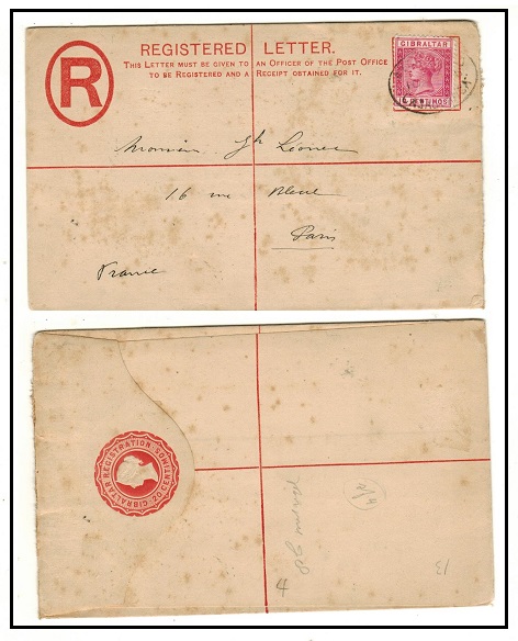 MOROCCO AGENCIES - 1889 20c orange-red RPSE of Gibraltar used at CASABLANCA.  H&G 8a.