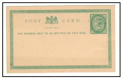JAMAICA - 1877 3d green PSC unused.  H&G 9.