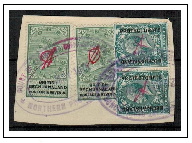 BECHUANALAND - 1915 piece used fiscally with 