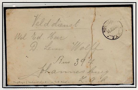 TRANSVAAL - 1900 stampless 