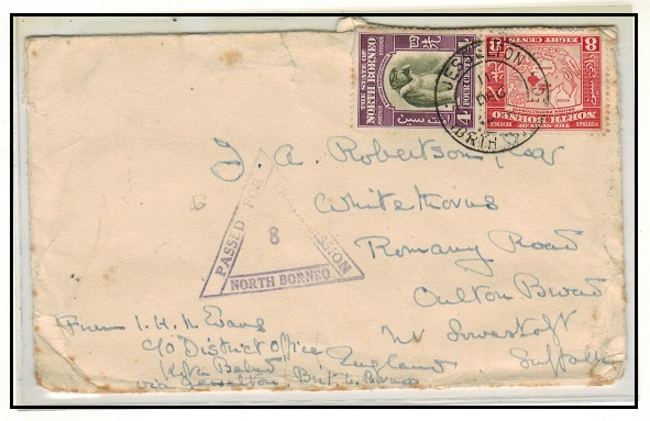 NORTH BORNEO - 1941 12c rate 