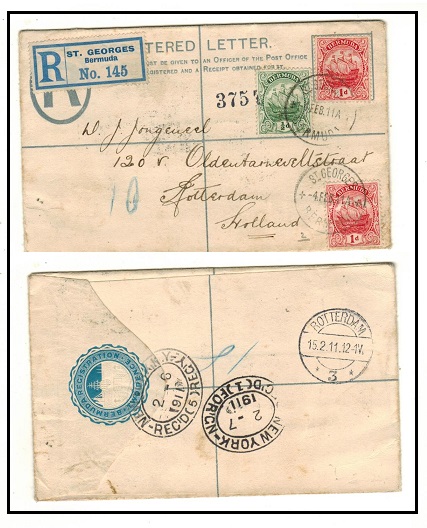 BERMUDA - 1903 2d blue 