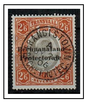 BECHUANALAND - 1904 2/6d orange and black REVENUE used at FRANCISTOWN/BECHAUANALND.