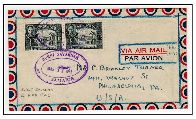 JAMAICA - 1946 9d rate 