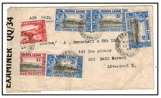 SIERRA LEONE - 1944 1/3d rate 