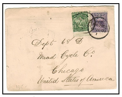 NEW ZEALAND - 1901 2 1/2d rate cover to USA used at LAWRENCE.