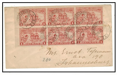 TRANSVAAL - 1896 6d rate 