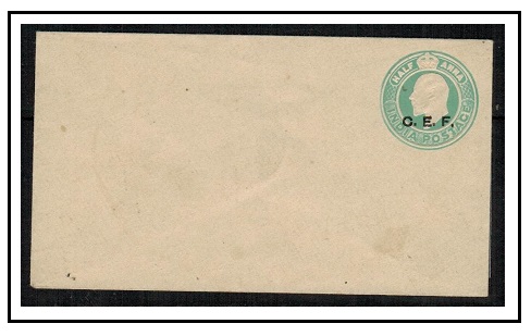 INDIA (C.E.F.) - 1902 1/2d green PSE unused of India overprinted 