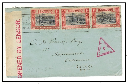 SOUTHERN RHODESIA - 1941 3d rate 