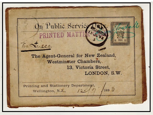 NEW ZEALAND - 1893 use of 