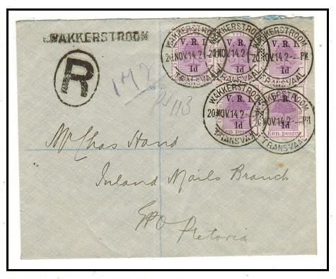 SOUTH AFRICA - 1914 1d (x5) ORC 