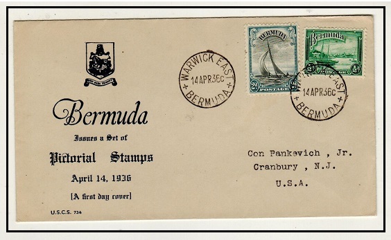 BERMUDA - 1936 2 1/2d rate illustrated 