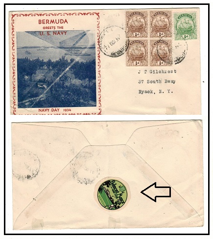 BERMUDA - 1934 1 1/2d rate 