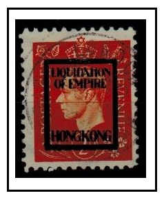 HONG KONG - 1940 (circa) German forgery of GB 2d overprinted LIQUIDATION OF EMPIRE.
